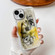 Oil Painting Electroplating TPU Phone Case for iPhone 14 - White