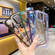 Crystal TPU + PC Electroplated Lens Frame Phone Case for iPhone 14 - Transparent