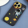 Hug Moon Astronaut Pattern TPU Phone Case for iPhone 14 Pro Max - Black