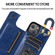 Double Buckle Phone Case for iPhone 14 Pro Max - Blue