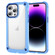 Skin Feel TPU + PC Phone Case for iPhone 14 Pro Max - Transparent Blue