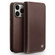 QIALINO Business Horizontal Flip PU Phone Case for iPhone 14 Pro Max - Brown