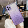 Starry Gradient Glitter Powder TPU Phone Case for iPhone 14 Pro Max - Purple