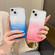 Gradient Electroplated Button Space Phone Case for iPhone 14 Pro Max - Pink