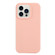 Solid Color Frosted Silicone Phone Case for iPhone 14 Pro Max - Light Pink