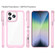 Colorful Series Acrylic + TPU Phone Case for iPhone 14 Pro Max - Pink