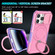 Sliding Camshield Magsafe Holder TPU Hybrid PC Phone Case for iPhone 14 Pro Max - Purple Pink