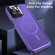 Shield Armor MagSafe TPU Hybrid PC Phone Case for iPhone 14 Pro Max - Purple