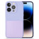 Imitate Liquid Silicone Skin Feel Phone Case with Card Slot for iPhone 14 Pro Max - Purple