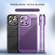 Ice Sense Heat Dissipation Electroplating PC Phone Case for iPhone 14 Pro Max - Purple