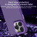 All-inclusive TPU Edge Acrylic Back Phone Case for iPhone 14 Pro Max - Deep Purple