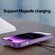 Invisible Lens Bracket Matte Transparent Phone Case for iPhone 14 Pro Max - Silver