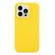 Solid Color Frosted Silicone Phone Case for iPhone 14 Pro Max - Yellow