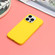 Solid Color Frosted Silicone Phone Case for iPhone 14 Pro Max - Yellow