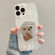 Embossed Rock Texture Mirror TPU Phone Case for iPhone 14 Pro Max - Translucent