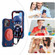 Shield PC Hybrid Silicone Phone Case for iPhone 14 Pro Max - Navy+Red