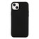 Solid Color Frosted Silicone Phone Case for iPhone 14 Plus - Black