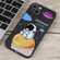 Milk Tea Astronaut Pattern Liquid Silicone Phone Case for iPhone 14 Plus - Ivory Black