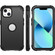 3 in 1 Shockproof Phone Case  for iPhone 14 Plus - Black