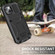 R-JUST Shockproof Waterproof Dust-proof Case with Holder  for iPhone 14 Plus - Black