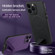 SULADA Folding Holder Lambskin Texture MagSafe Phone Case for iPhone 14 Plus - Black