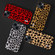 ABEEL Black Edge Leopard Phone Case for iPhone 14 Plus - Silver Leopard