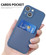 Imitate Liquid Silicone Skin Feel Phone Case with Card Slot for iPhone 14 Plus - Light blue