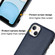 Leather Texture Full Coverage Phone Case for iPhone 14 Plus - Blue