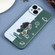 Color Contrast Astronaut Pattern TPU Phone Case for iPhone 14 Plus - Green