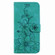 Lily Embossed Leather Phone Case for iPhone 14 Plus - Green