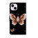 Crystal 3D Shockproof Protective Leather Phone Case for iPhone 14 Plus - Pink Diamond Butterfly