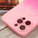 Liquid TPU Silicone Gradient MagSafe Phone Case for iPhone 14 Plus - Pink Red