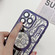 Electroplated Circuit Board Pattern MagSafe Phone Case for iPhone 14 Plus - Purple
