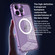 MagSafe HD Spring Buckle Metal Phone Case for iPhone 14 Plus - Purple