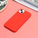 Solid Color Frosted Silicone Phone Case for iPhone 14 Plus - Red