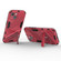 Punk Armor 2 in 1 PC + TPU Phone Case  for iPhone 14 Plus - Light Red