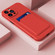 Skin Feel Card Color Button TPU Case  for iPhone 14 Plus - Red