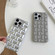 3D Cube Weave Texture Skin Feel Phone Case for iPhone 14 Plus - Silver