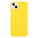 Solid Color Frosted Silicone Phone Case for iPhone 14 Plus - Yellow