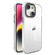 Crystal TPU + PC Electroplated Lens Frame Phone Case for iPhone 14 Plus - Transparent