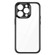 Frosted TPU + Transparent PC Phone Case for iPhone 14 Pro - Black