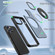 Rotating Ring Magnetic Holder Phone Case for iPhone 14 Pro - Black