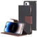 GOOSPERY FANCY DIARY Cross Texture Leather Case for iPhone 14 Pro - Black Brown