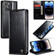 CaseMe 003 Crazy Horse Texture Leather Phone Case for iPhone 14 Pro - Black
