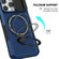 Sliding Camshield Magsafe Holder TPU Hybrid PC Phone Case for iPhone 14 Pro - Royal Blue