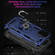 Shockproof TPU + PC Ring Holder Phone Case  for iPhone 14 Pro - Blue