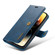 DG.MING Crazy Horse Texture Detachable Magnetic Leather Case for iPhone 14 Pro - Blue