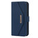 Cross Texture Lanyard Leather Phone Case for iPhone 14 Pro - Blue