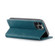 CaseMe-013 Multifunctional Retro Frosted Leather Phone Case for iPhone 14 Pro - Blue