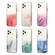 Marble Pattern Glittery Powder Shockproof TPU + Acrylic Phone Case for iPhone 14 Pro - Pink
